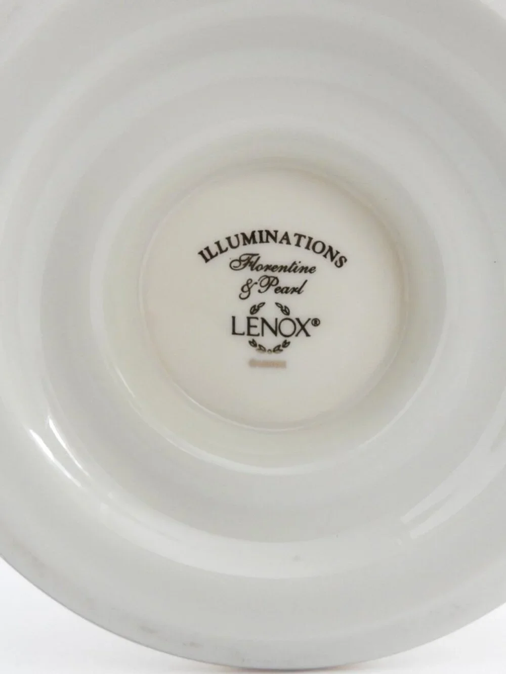 Vintage Lenox Illuminations Florentine & Pearl Candle Holder Ivory and Gold